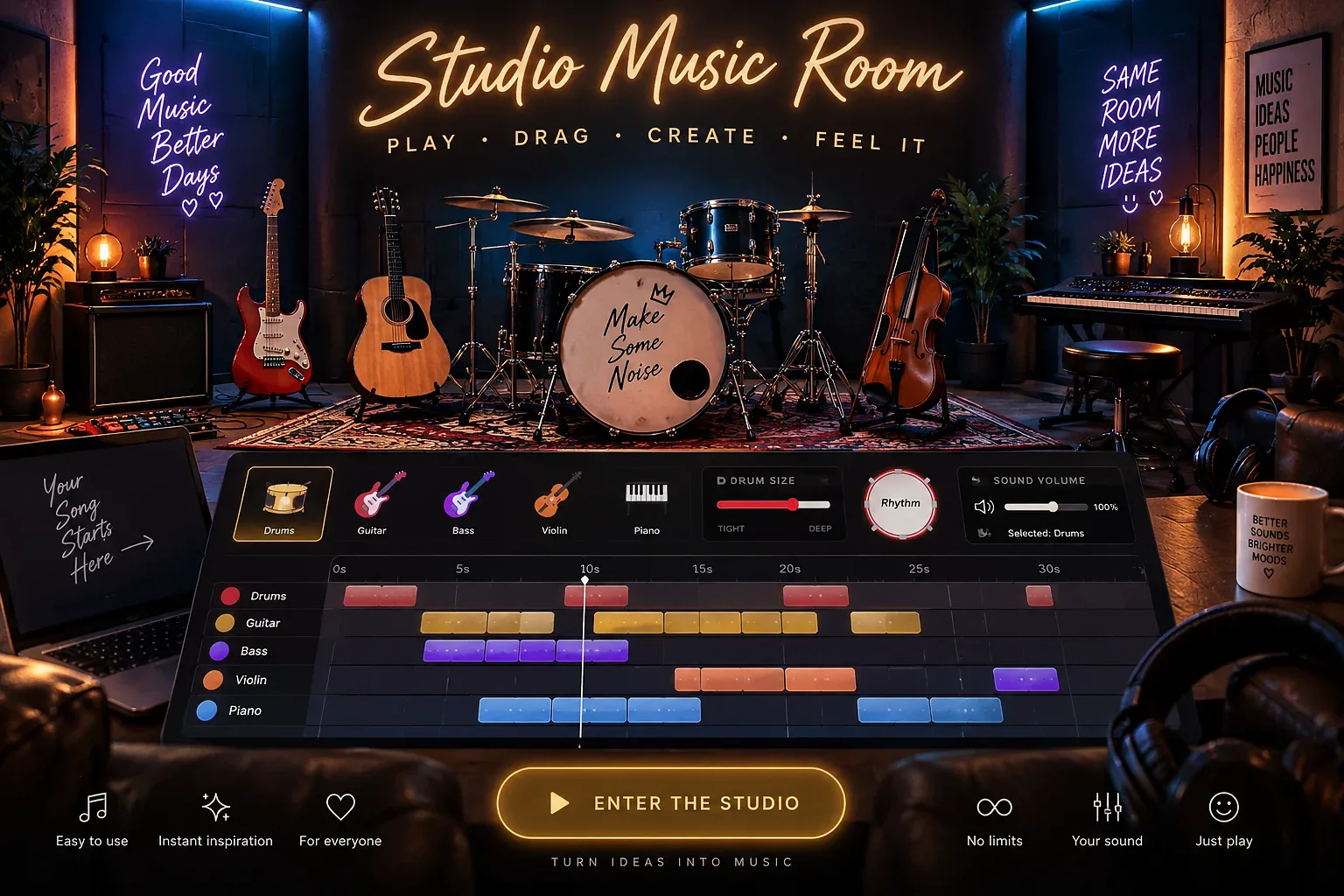 Nordic Playtime Music Room